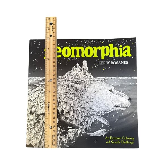 Geomorphia By Kerby Rosanes Extreme Coloring & Search Challenge Large Paperback - Picture 5 of 5